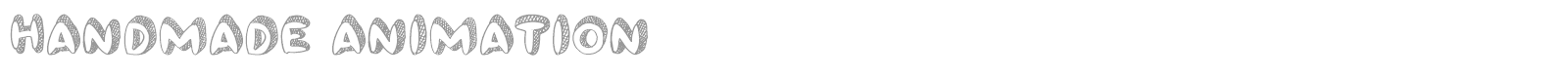 Handmade Animation font preview